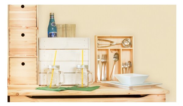ČistéDřevo Organizer na sztućce 25 × 31 × 7 cm