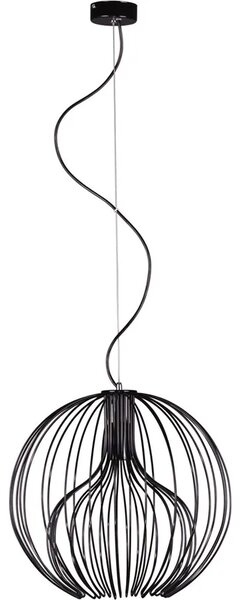 Czarna okrągła lampa wisząca loftowa - S541 D1-D57