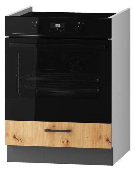 Dolna szafka pod zabudowę kuchenki dąb artisan C9-T64