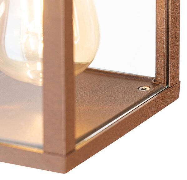 Industrialna lampa ścienna rdzawo-brązowa 38 cm 2-światłowa IP44 - Charlois