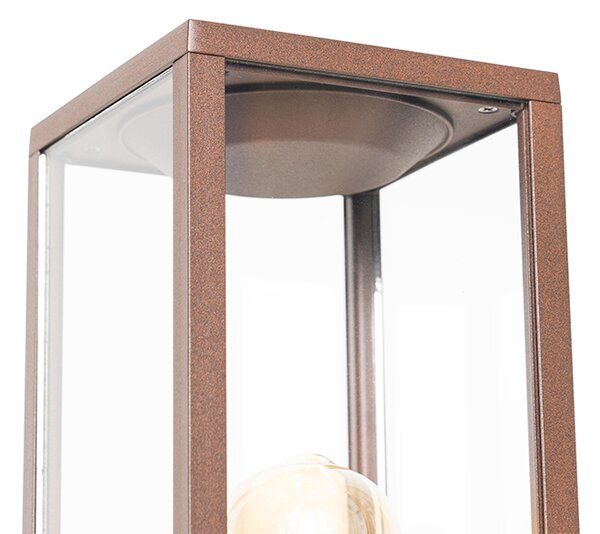 Przemysłowa stojąca lampa zewnętrzna rdzawy brąz 80 cm IP44 - Charlois