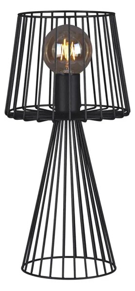 Czarna druciana lampa stołowa w stylu loft - S566 W0-F14