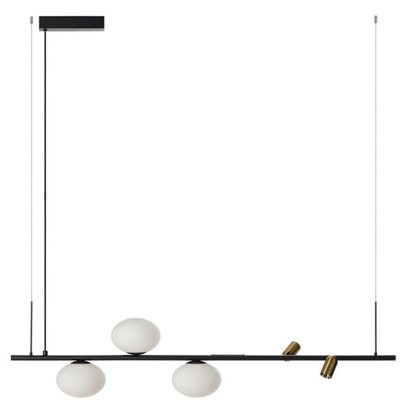 Lampa wisząca LED Azzardo Trasimeno 120 BK AZ5640 10W + G9 – nowoczesna, elegancka do salonu i jadalni