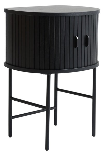 Czarna szafka nocna Nola – Unique Furniture