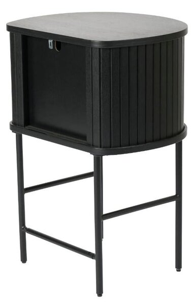 Czarna szafka nocna Nola – Unique Furniture