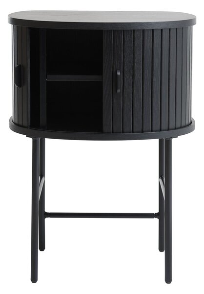 Czarna szafka nocna Nola – Unique Furniture