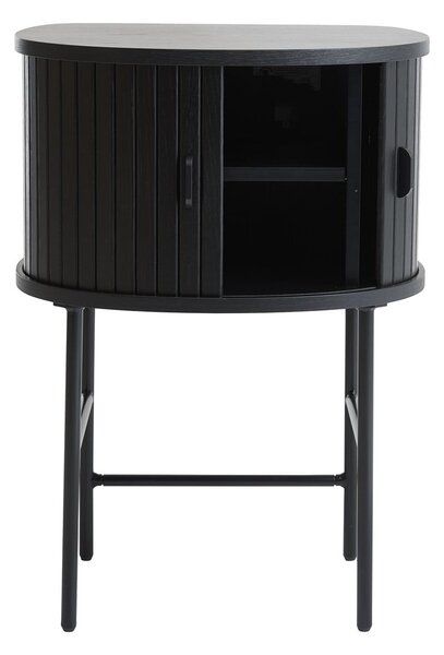 Czarna szafka nocna Nola – Unique Furniture