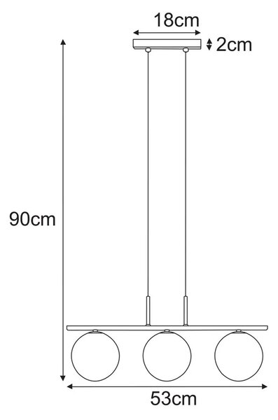 Nowoczesna lampa wisząca T3-B89