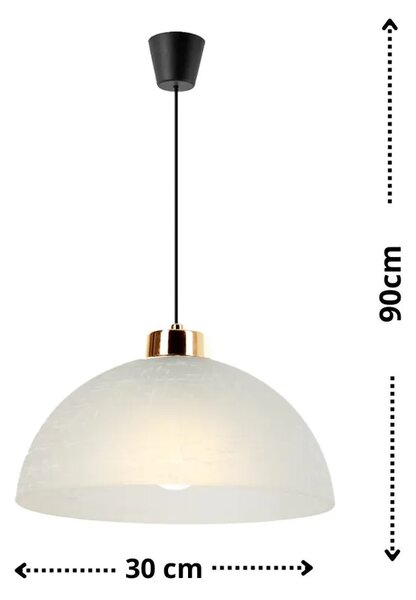 Wiszaca lampa ze złotymi wstawkamiM052 B3-S30