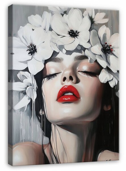Obraz Na Płótnie Kobieta Szary Do Sypialni Salonu 40x60