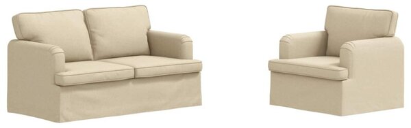 ModuÅowa sofa kremowa z ergonomicznym designem i stabilnÄ konstrukcjÄ
