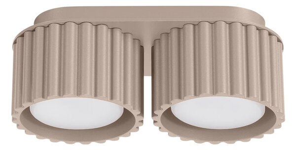 Okragły podwójny plafon taupe L7-H31
