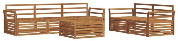Zestaw mebli ogrodowych z litego drewna akacjowego - nowoczesny design i komfort na świeżym powietrzu