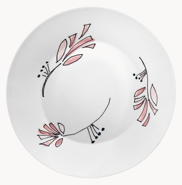 Komplet talerzy głębokich Fiore Rosa, 2 elem