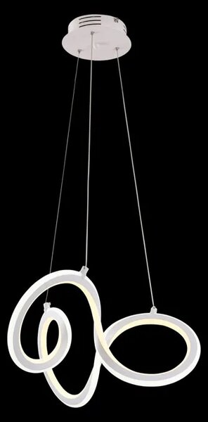 Biała nowoczesna lampa wisząca LED - S005-Uvex