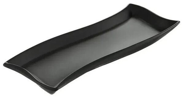 Półmisek AMBITION Salsa Fala 35 x 12 cm Czarny