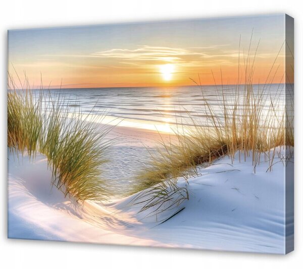 Obraz Na Płótnie Plaża Beżowy Do Sypialni Salonu 100x70