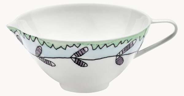 Dzbanek z porcelany kostnej Midnight Flowers