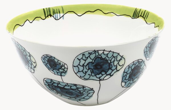 Miska z porcelany kostnej Midnight Flowers