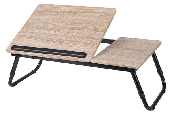 DOCHTMANN Stolik pod laptopa nowoczesny drewno, metal 58 x 38 x 21cm