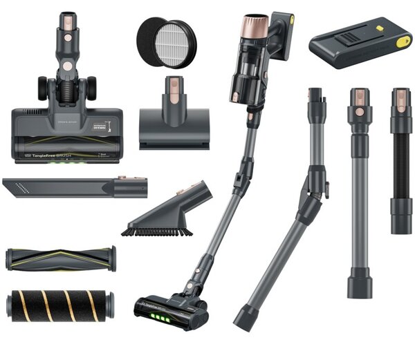 Odkurzacz GÖTZE & JENSEN VV600 z rurą flexi, funkcją Park&Go, technologią Dust Scanner, 1 bateria w zestawie