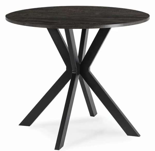 Okrągły stolik nowoczesny czarny 80cm N8-B26