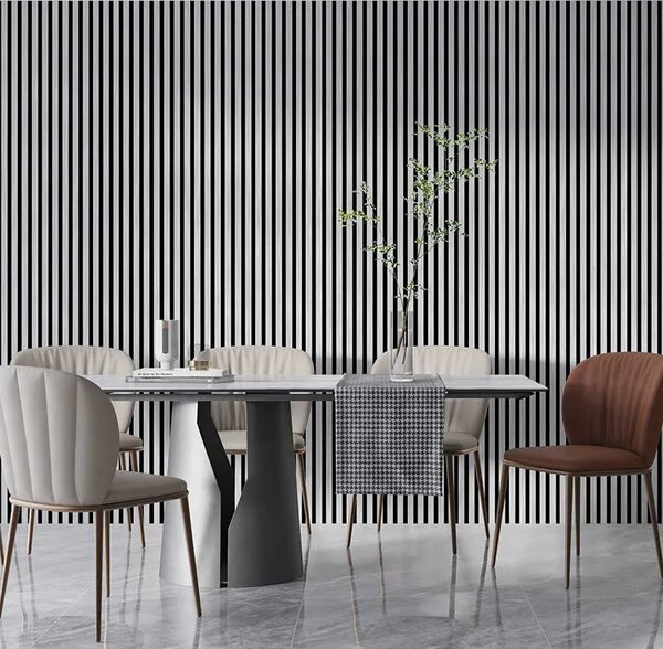 Akustyczne panele lamelowe 2 szt. biały mat W7-F27