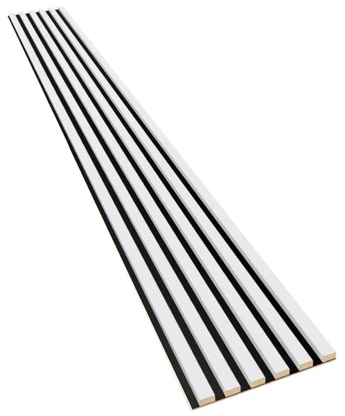 Akustyczne panele lamelowe 2 szt. biały mat W7-F27