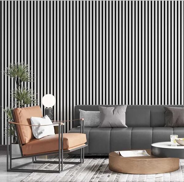 Akustyczne panele lamelowe 2 szt. biały mat W7-F27