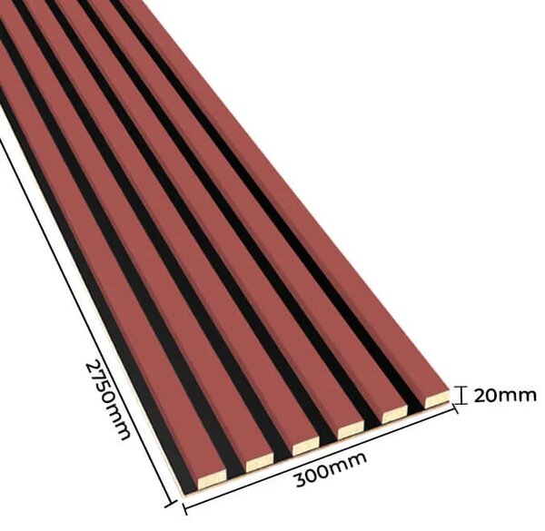 Akustyczne panele lamelowe 2 szt. koral P1-S59