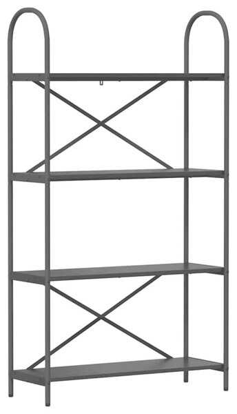 Półka na książki czarny dąb 80 x 30 x 146 cm
