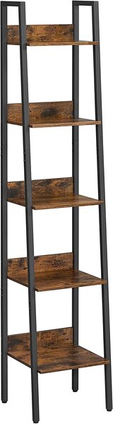 Regał TAYLOR 5 półek 170x33,8 cm, rustykalny brązowy