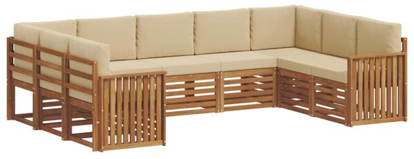 Zestaw mebli ogrodowych z litego drewna akacjowego w nowoczesnym designie