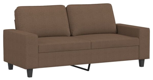 Sofa 2-osobowa, brÄ zowa, 140 cm, tapicerowana tkaninÄ