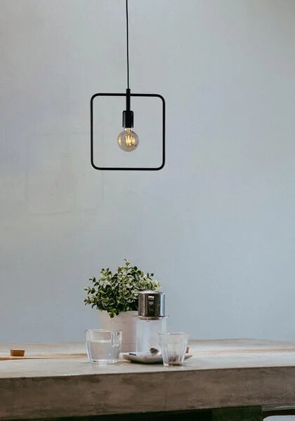 Loftowa lampa wisząca kwadrat - S085-Nopas