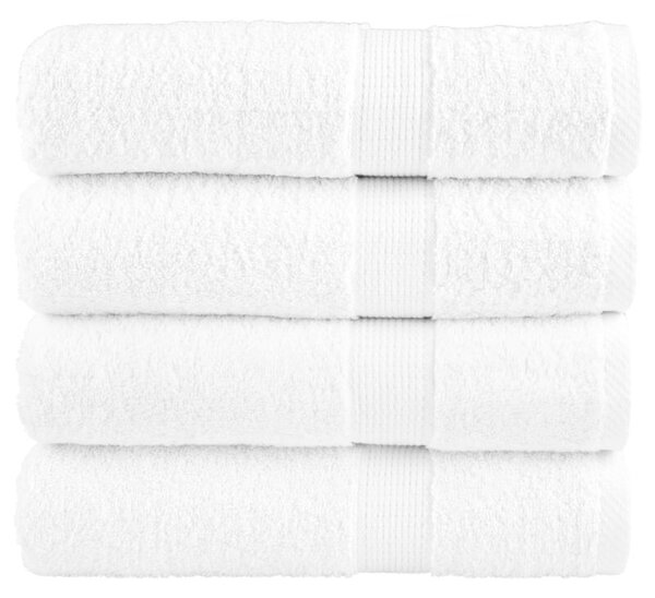 Ręczniki premium, solund, 4 szt., białe, 70x140 cm, 600 g/m²