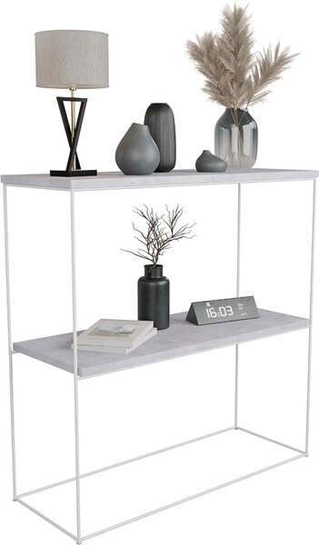 Nowoczesna konsola beton + biały Z5-T15