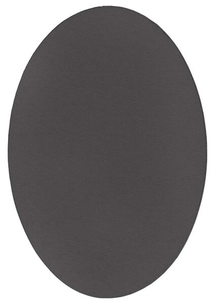 Antracytowy owalny dywan 120x170 S8-F94