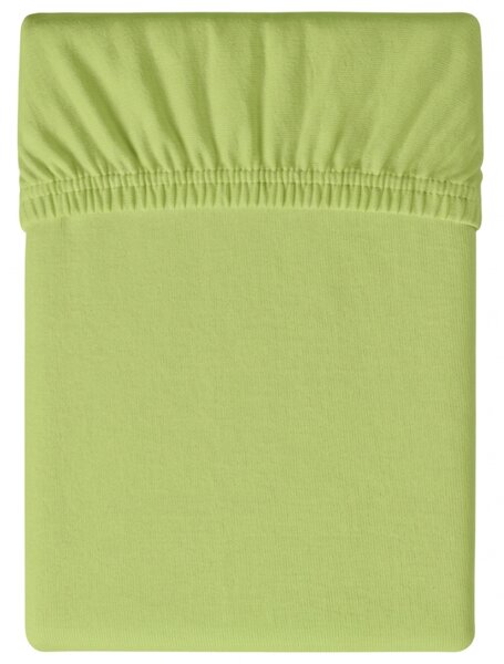 Prześcieradło jersey pistacjowe 90 x 200 cm