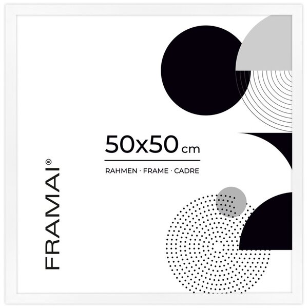 Biała ramka na zdjęcia w rozmiarze 50x50 cm FRAMAI®