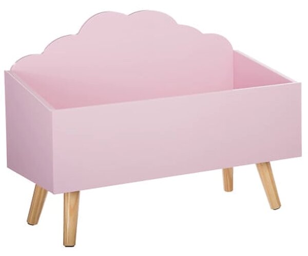 Różowy pojemnik na zabawki CLOUD