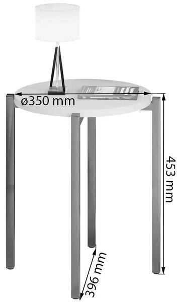 Minimalistyczny stolik kawowy beton P7-H83