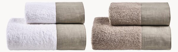 Komplet ręczników z bawełny frotte Azul, 4 elem