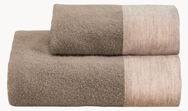 Komplet ręczników z bawełny Washed, 2 elem