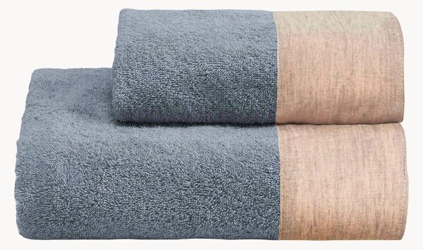 Komplet ręczników z bawełny Washed, 2 elem