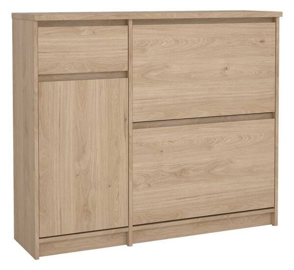 Uchylna szafka na buty w dekorze dębu w naturalnym kolorze 109x93x32 cm Naia – Tvilum