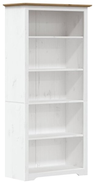 Biblioteczka bodo, brązowa, 82x40x173 cm, sosnowa, 5 półek