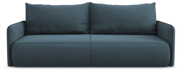 Niebieska rozkładana/ze schowkiem sofa 216 cm Nanea – Makamii