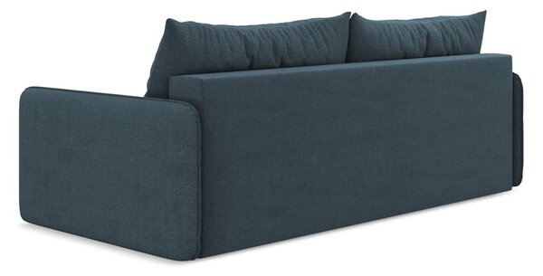 Niebieska rozkładana/ze schowkiem sofa 216 cm Nanea – Makamii