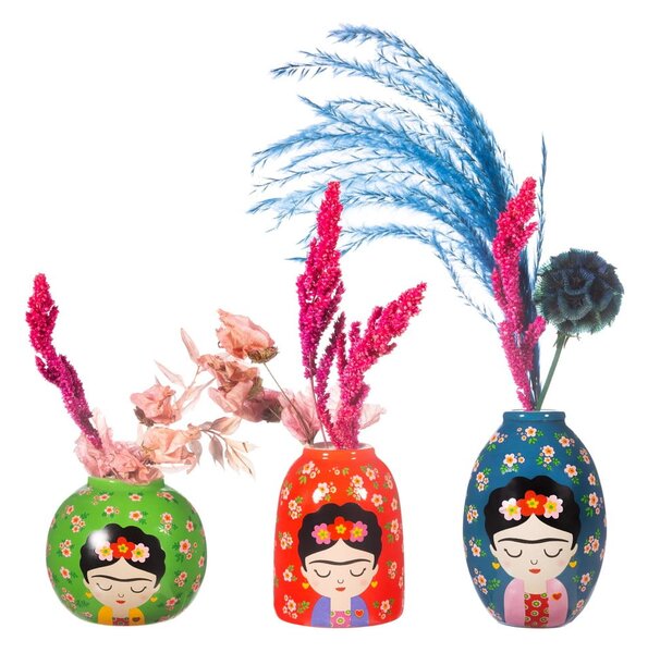Ceramiczne wazony zestaw 3 szt. (wysokość 8 cm) Floral Frida – Sass & Belle